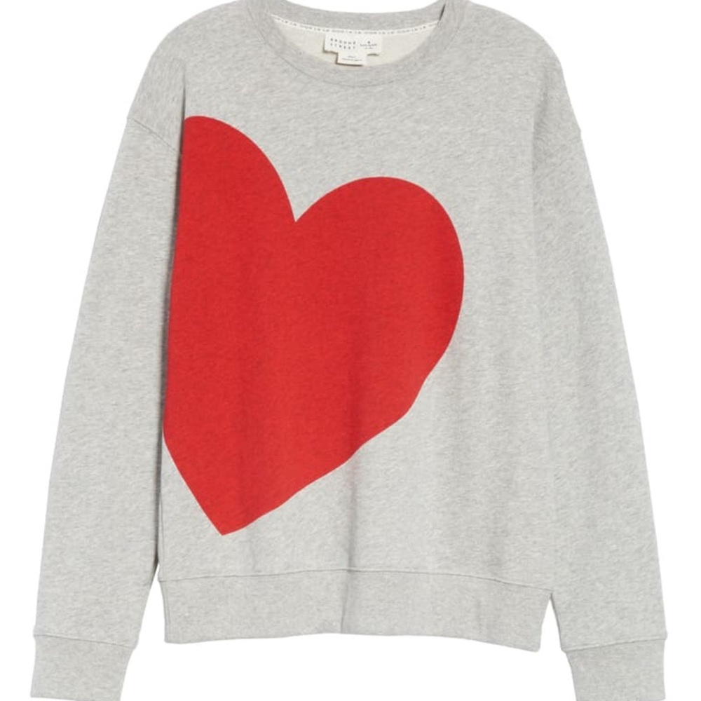 Kate Spade heart sweatshirt